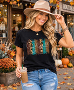 Blessed Brush Strokes Fall Tee - women's fall graphic tee