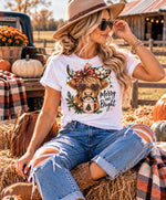 Highland Cow Merry & Bright Tee - SKC & Co.