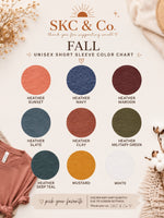 Autumn Days & Cozy Nights Leopard Tee - fall color chart