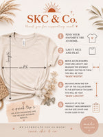Autumn Days & Cozy Nights Leopard Tee - how to measure guide