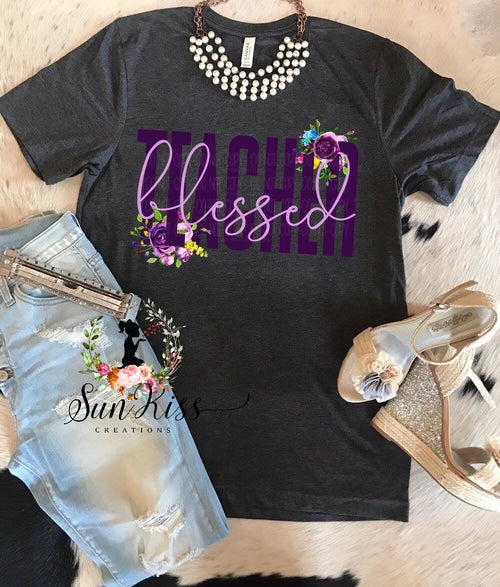 Blessed Teacher Tee - SKC Boutique