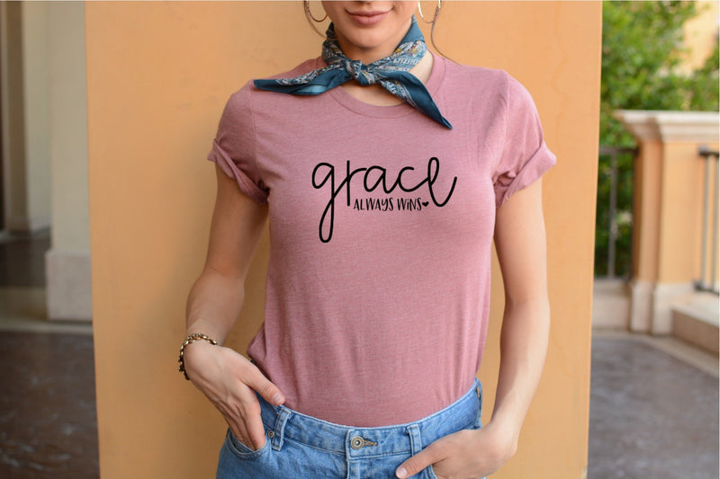 Grace Always Wins Tee - SKC Boutique