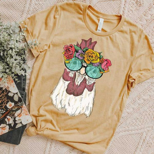 Hippie Chicken Tee - SKC Boutique