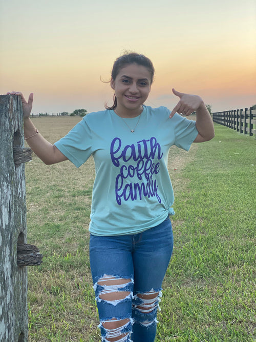 Faith Coffee Family Tee - SKC Boutique